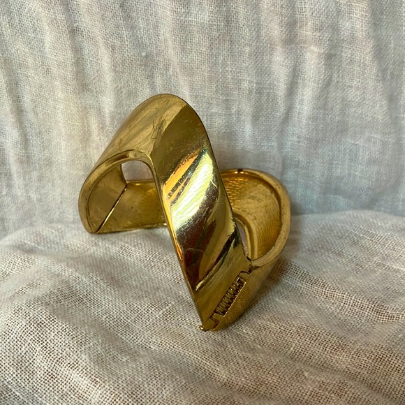 Jewelry Brass Cuff Bracelet With Hinge Poshmark